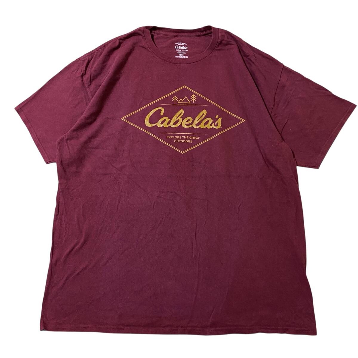 アメリカ古着 カベラス 半袖 Tシャツ ロゴ プリント クルーネック XLサイズ コットン 【I1797】拍卖