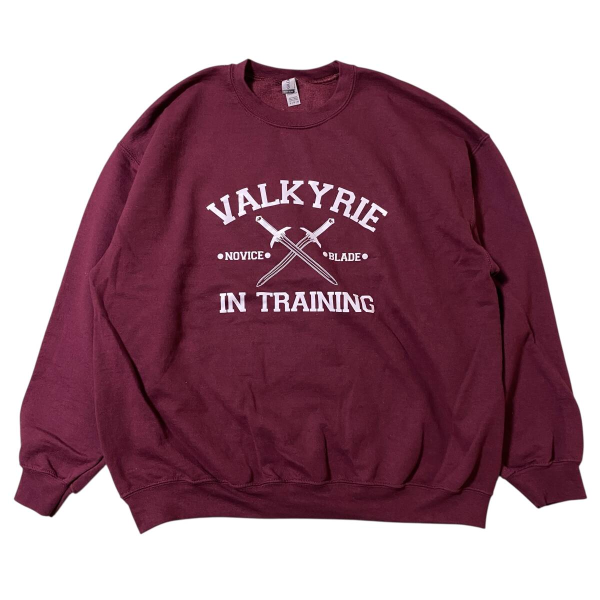 アメリカ古着 VALKYRIE スウェット トレーナー 裏起毛 GILDAN ギルダン US古着 クルーネック 【H255】拍卖