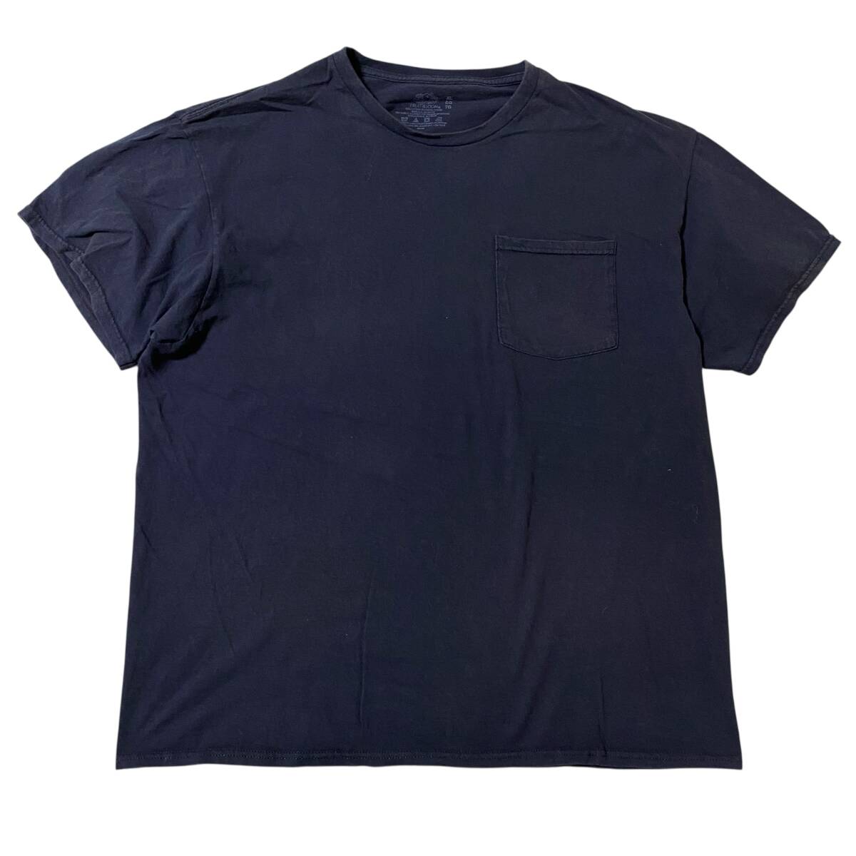 アメリカ古着 フルーツオブザルーム 半袖 Tシャツ 無地 ブランク ブラック 黒色 XLサイズ 【I1866】拍卖