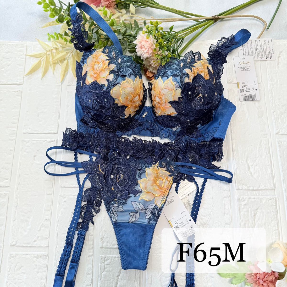 【新品】wacoal サルート 97 ブラ ソング ガーター F65M KO ワコール salute Tバック ガーターベルト マレフィセント プレステージ拍卖