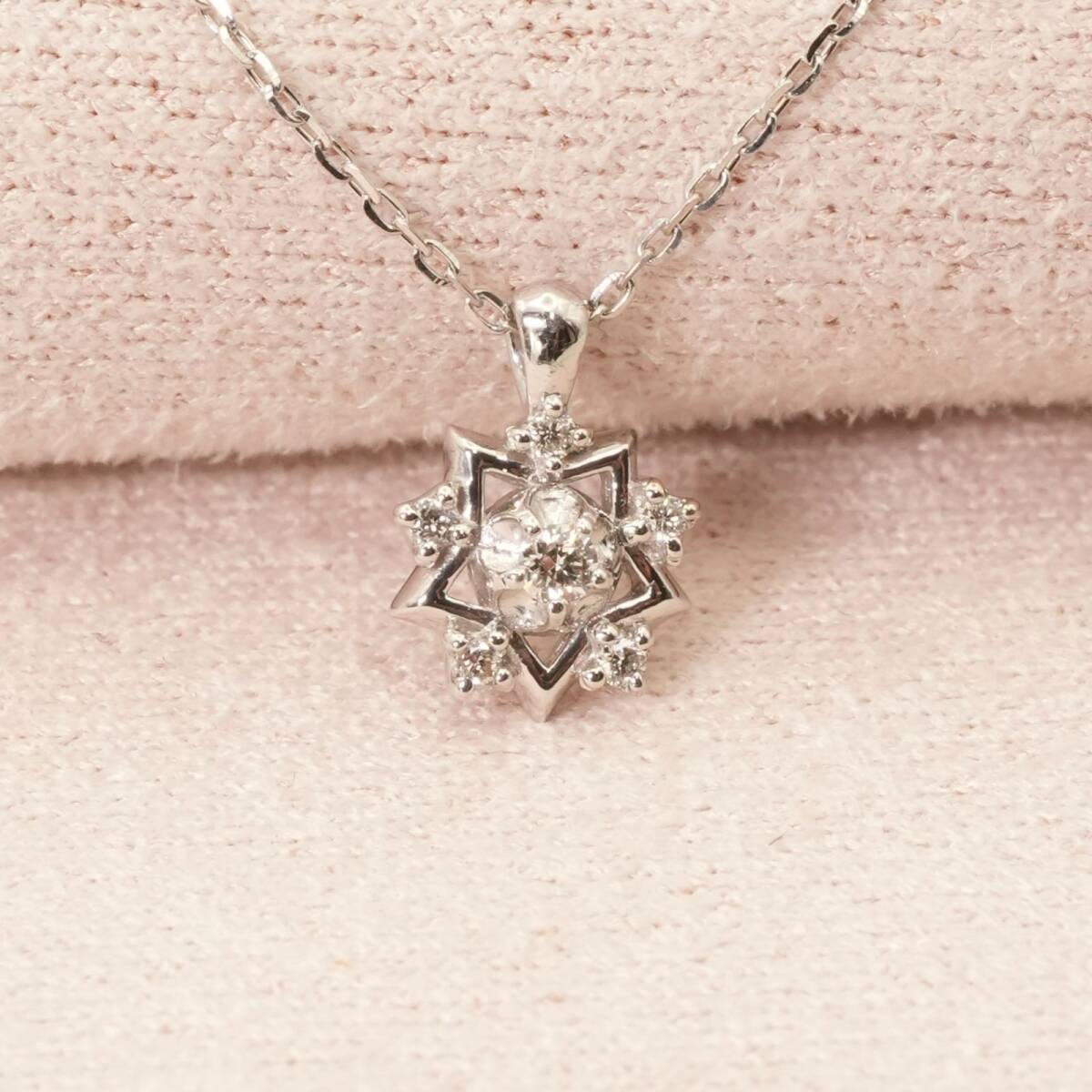 フェスタリア プラチナ ダイヤモンド ネックレス/24-4005拍卖