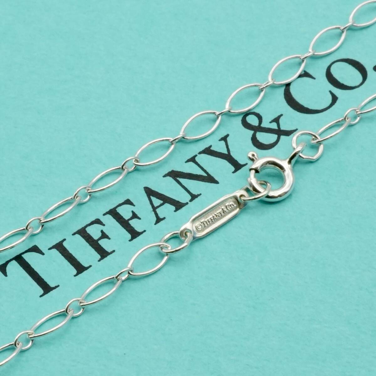 極美品45cmティファニーエリプスオーバルリンクチェーンネックレス24-5454拍卖