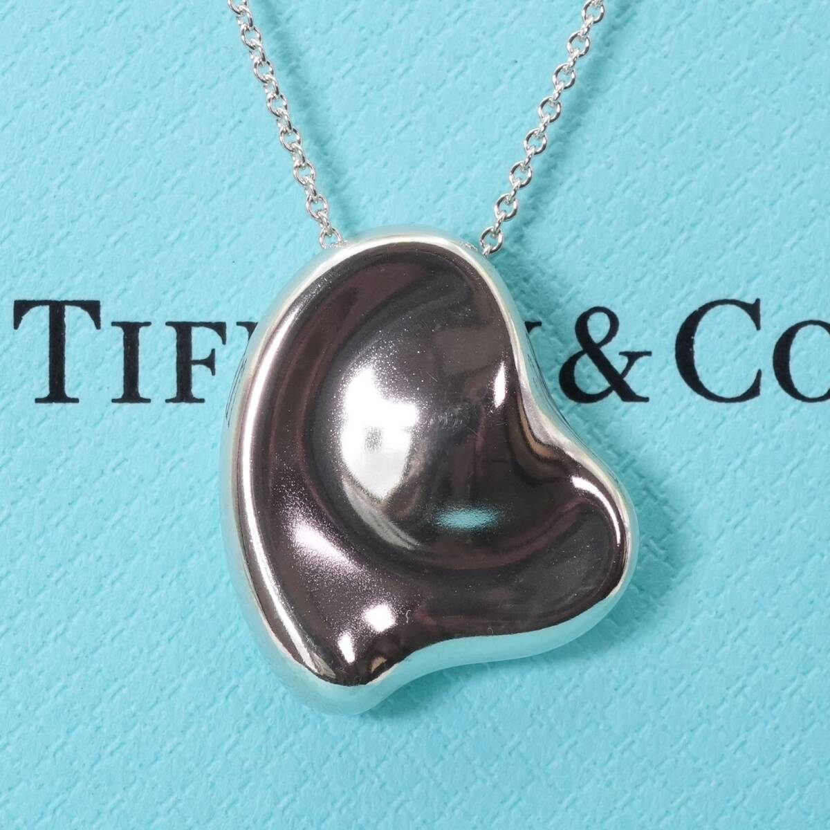 極美品 ティファニー ラージ フルハート ロング ネックレス/25-946S拍卖