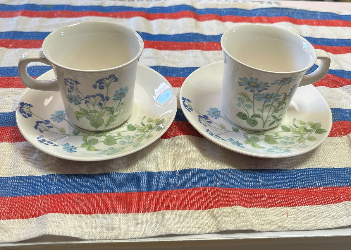 ノリタケ グラフトーン 8777 2客セット カップ& ソーサー コーヒーカップ ペア セット拍卖