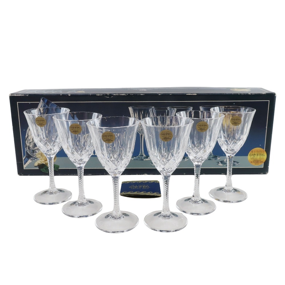CAMILLA ワイングラス 6客 CAPRI CRYSTAL カプリ クリスタル イタリア製 グラス 【M160925001】未使用拍卖