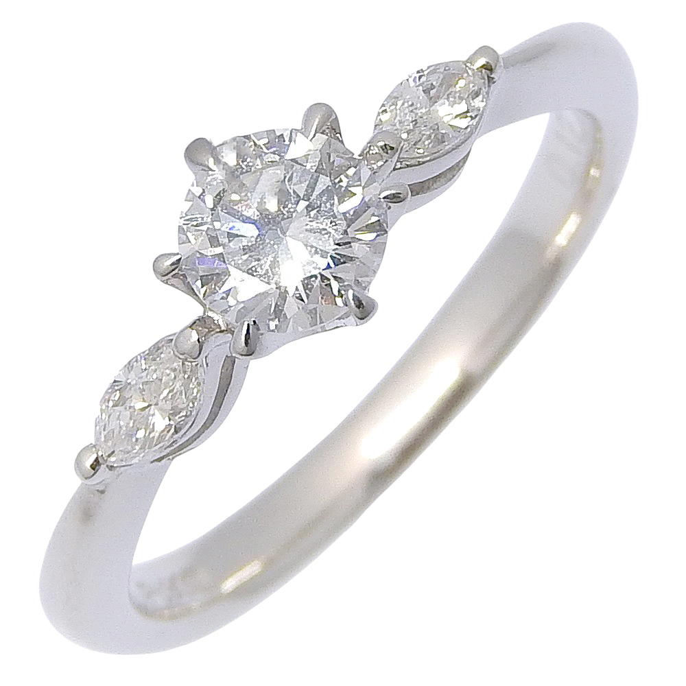 0.328 リング・指輪 Pt900プラチナ×ダイヤモンド 7.5号 約2.8g レディース【W150225032】中古拍卖