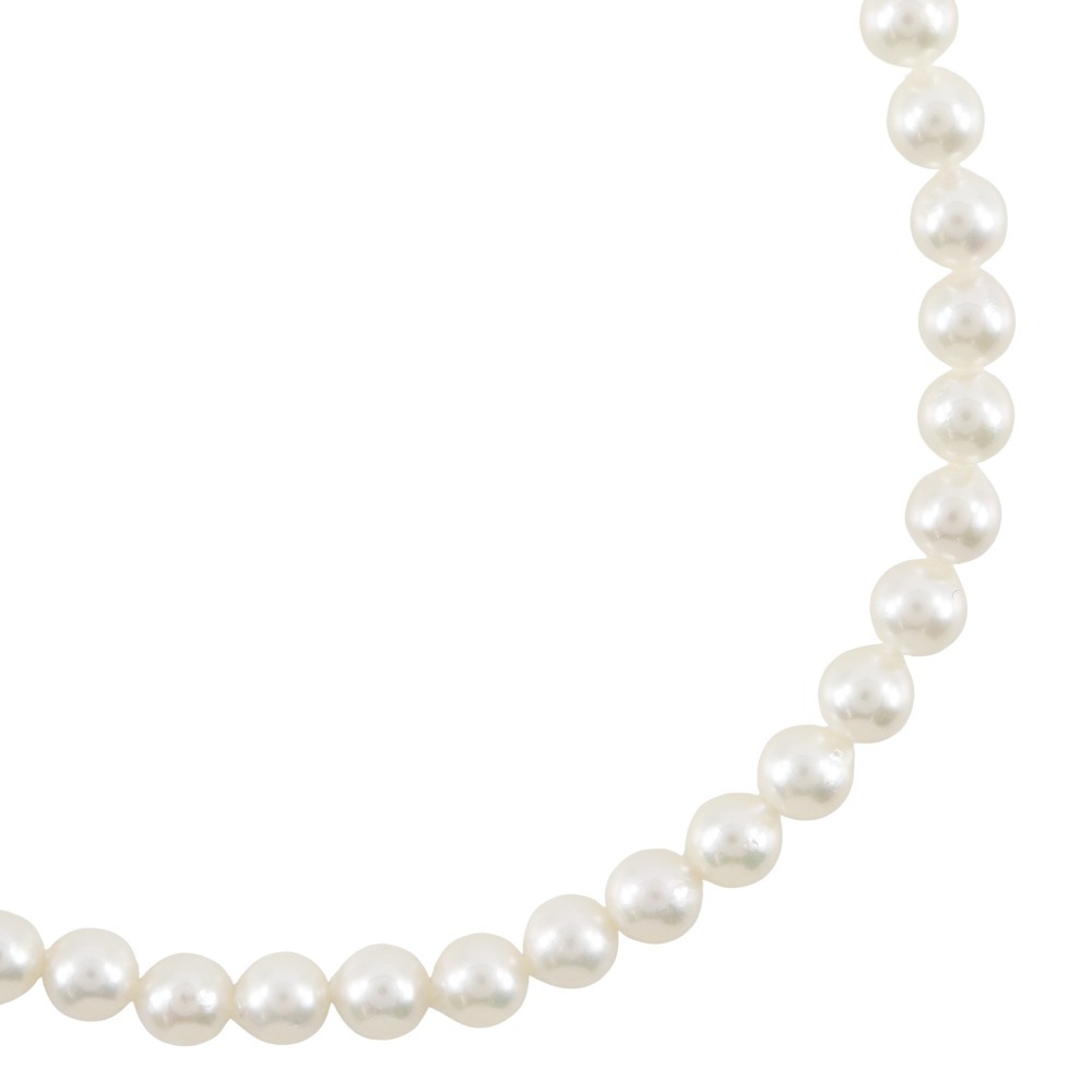 真珠 ネックレス7.5~8.0mm パール×シルバー 約36.5g レディース【T160625338】中古拍卖