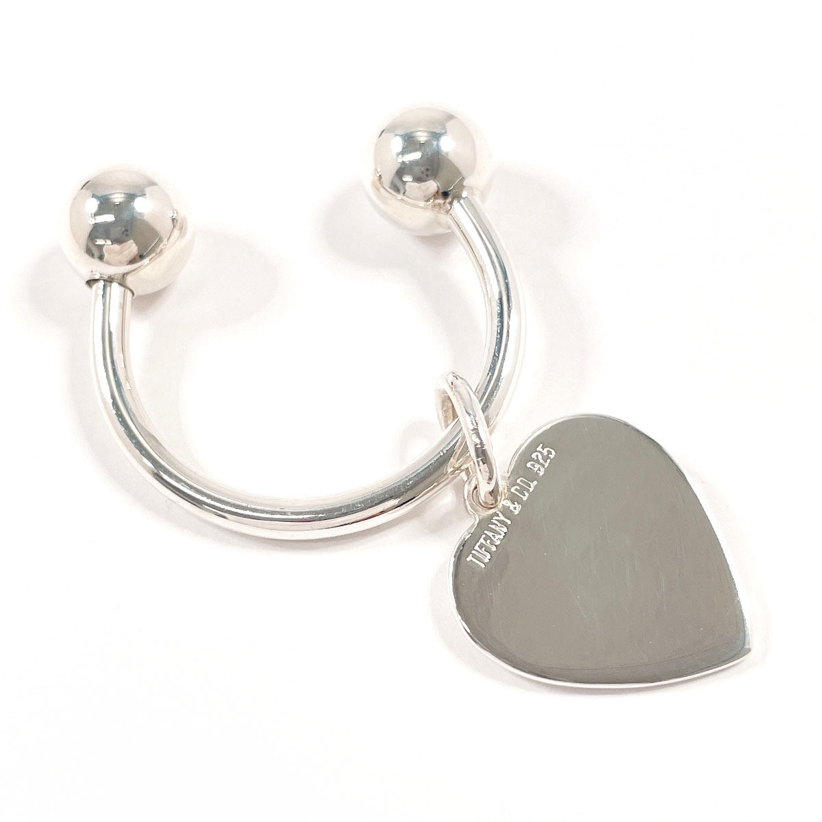 ティファニー TIFFANY&Co. ハート タグ キーリング キーホルダー シルバー925 新品仕上げ済み拍卖