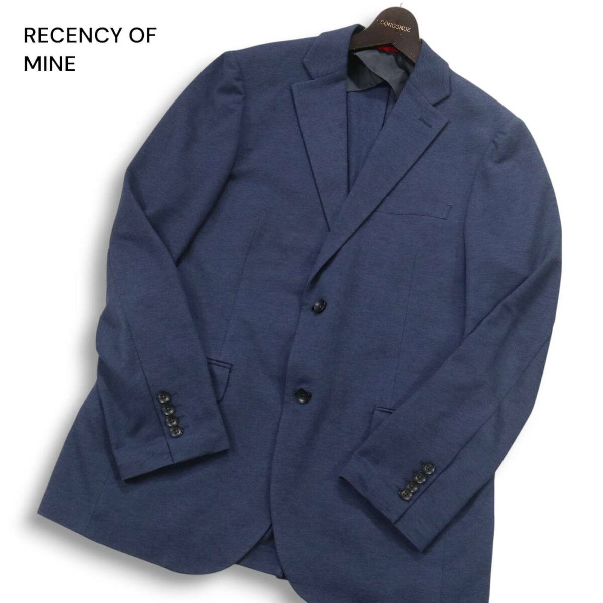 RECENCY OF MINE アバハウス 春夏 FLEX★ パリネ ハニカム テーラード ジャケット Sz.50 メンズ 紺拍卖
