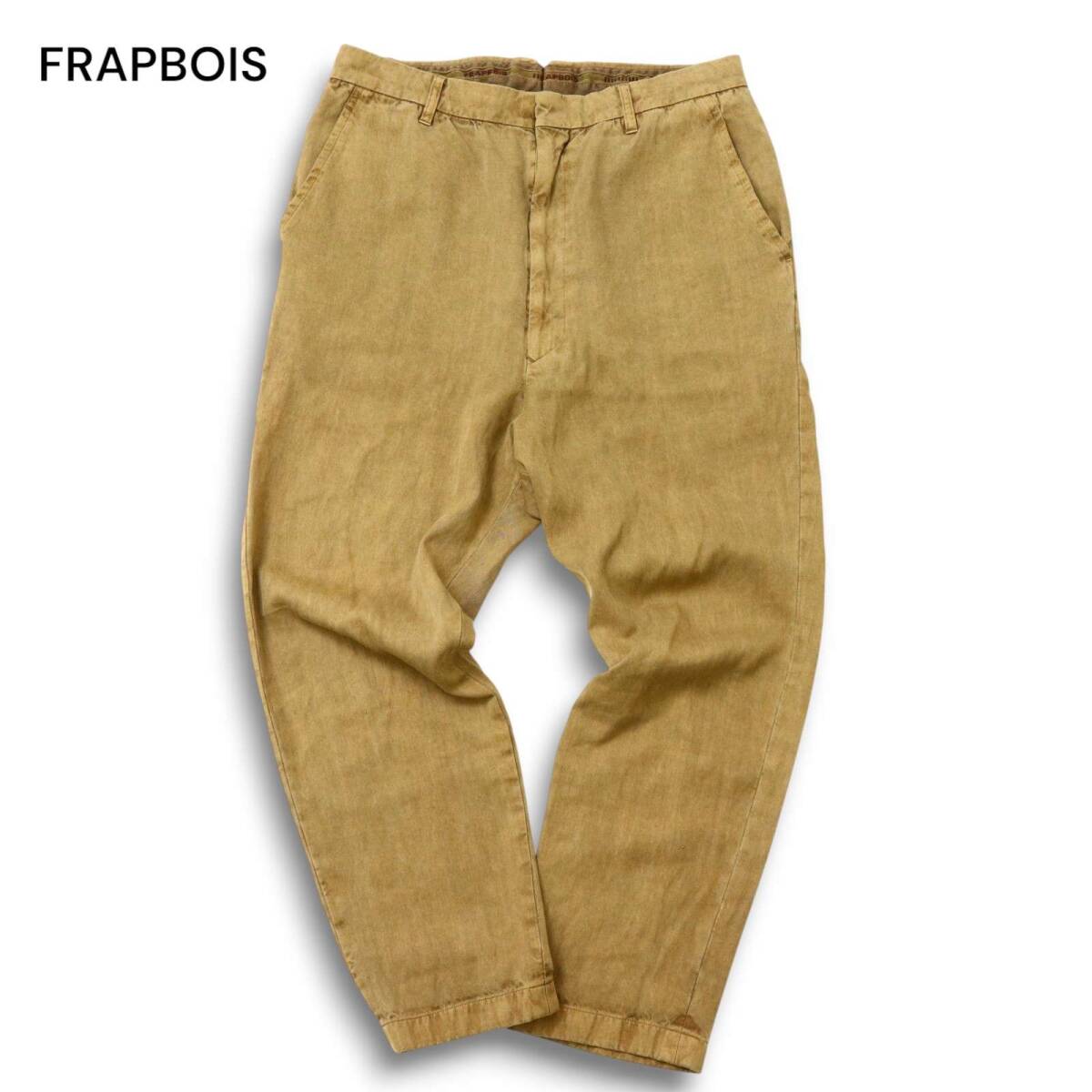 FRAPBOIS フラボア 春夏★ 麻 リネン混 サルエル テーパード パンツ Sz.1 メンズ 日本製拍卖