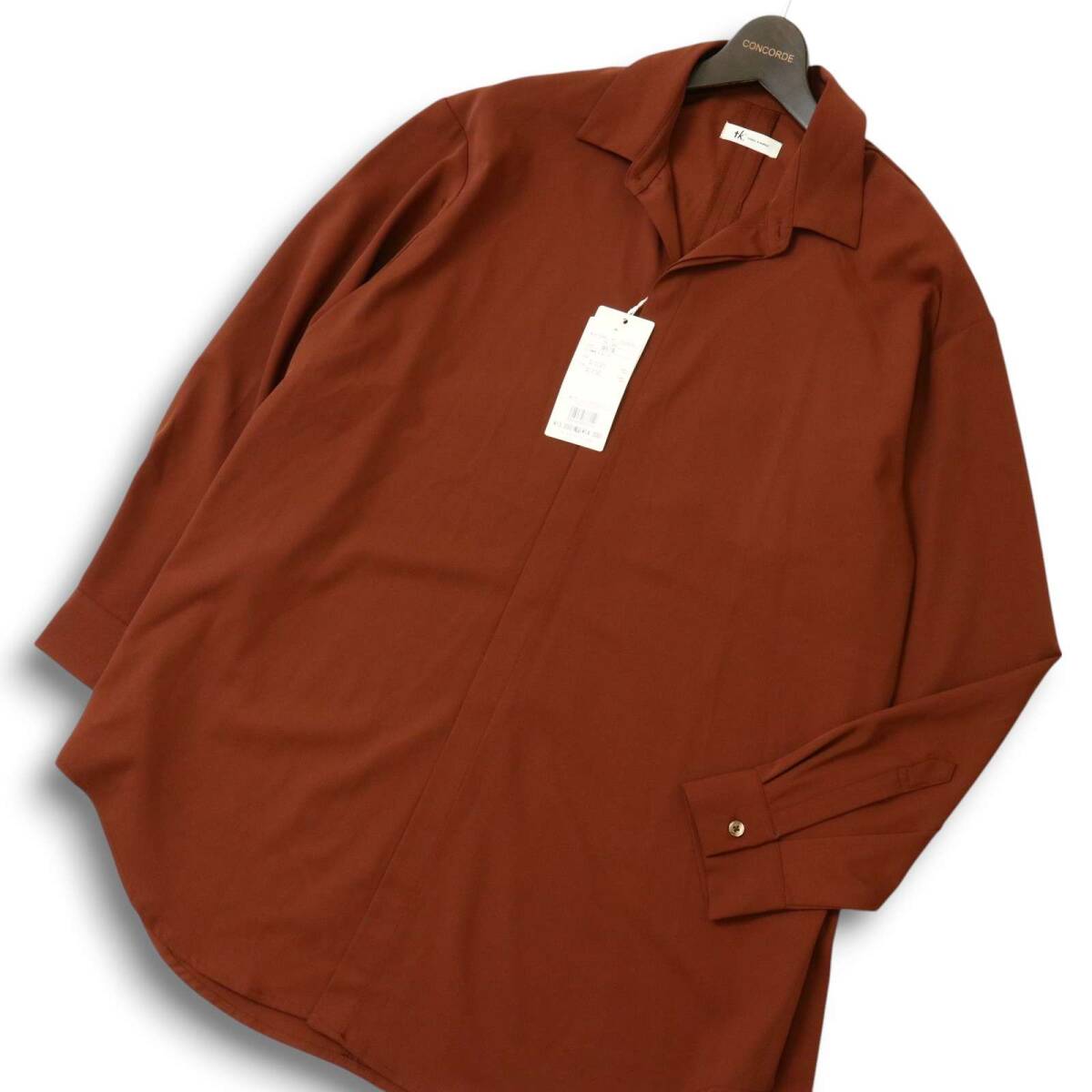 【新品 未使用】 tk. TAKEO KIKUCHI タケオキクチ 通年★ 長袖 ストレッチ オーバーサイズ シャツ Sz.S メンズ拍卖