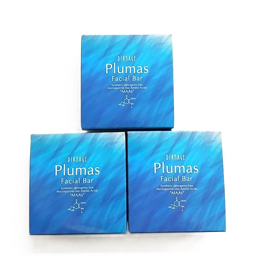 # 3個セット ダイアナ ディアナージュ プリュマス フェイシャルバー 洗顔石鹸 90g 枠練り Diana 新品 限定品拍卖