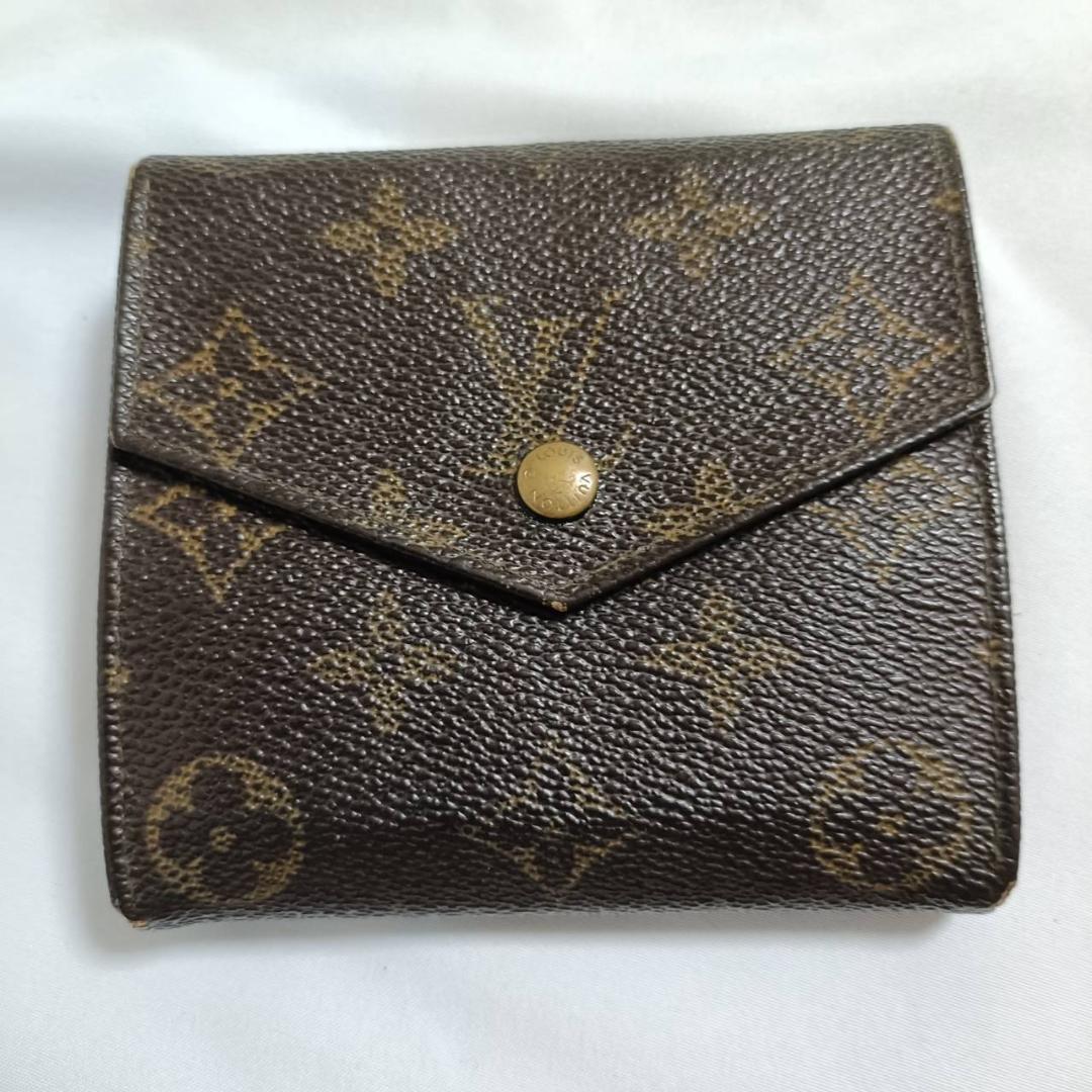 LOUIS VUITTON ヴィトン モノグラム ポルトモネピエ カルトクレディ 三つ折り財布 M61660 定番 ブランド小物 中古 人気 ファッション小物拍卖