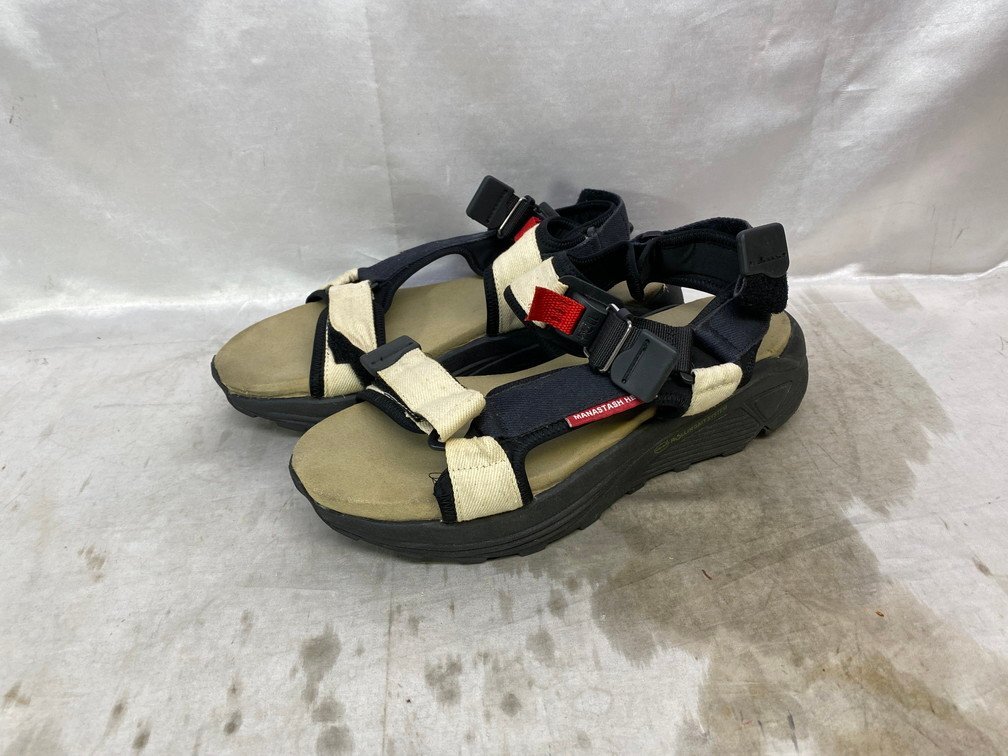 MANASTASH マナスタッシュ HEMP SP HIKE SANDAL ヘンプスペシャル ハイクサンダル vibramソール サイズ:41 カラー:ベージュ/ブラック拍卖