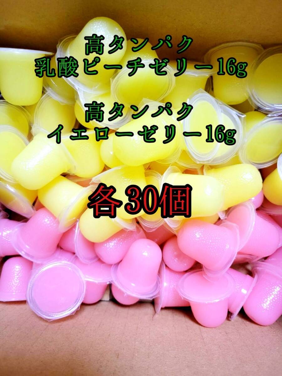 高タンパク ピーチゼリー16g 高タンパクイエローゼリー16g 各30個 クワガタ カブトムシ オオクワガタ フクロモモンガ クワカブ ー拍卖