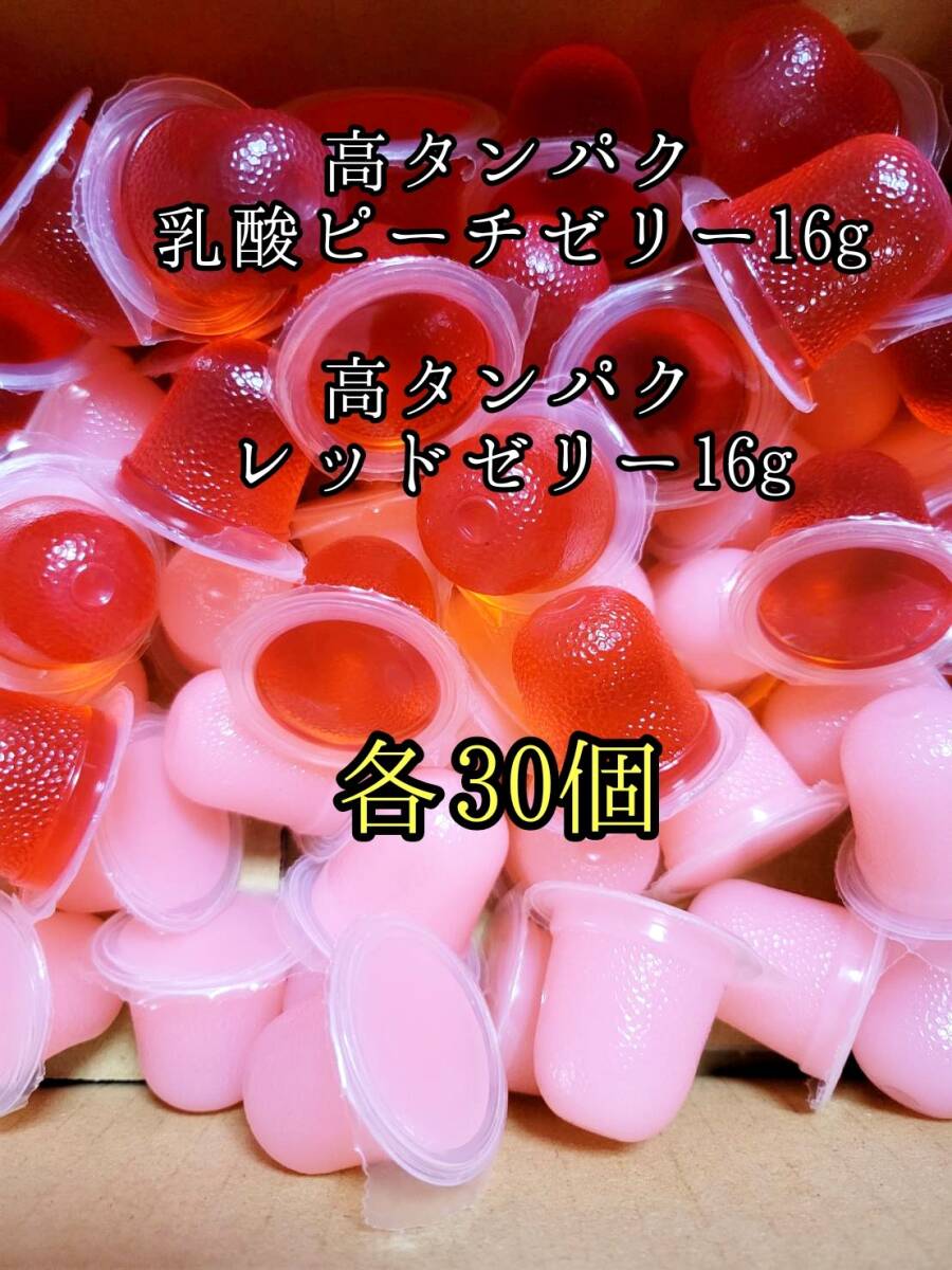 高タンパク ピーチゼリー16g 高タンパクイレッドゼリー16g 各30個 クワガタ カブトムシ オオクワガタ フクロモモンガ クワカブ ー拍卖