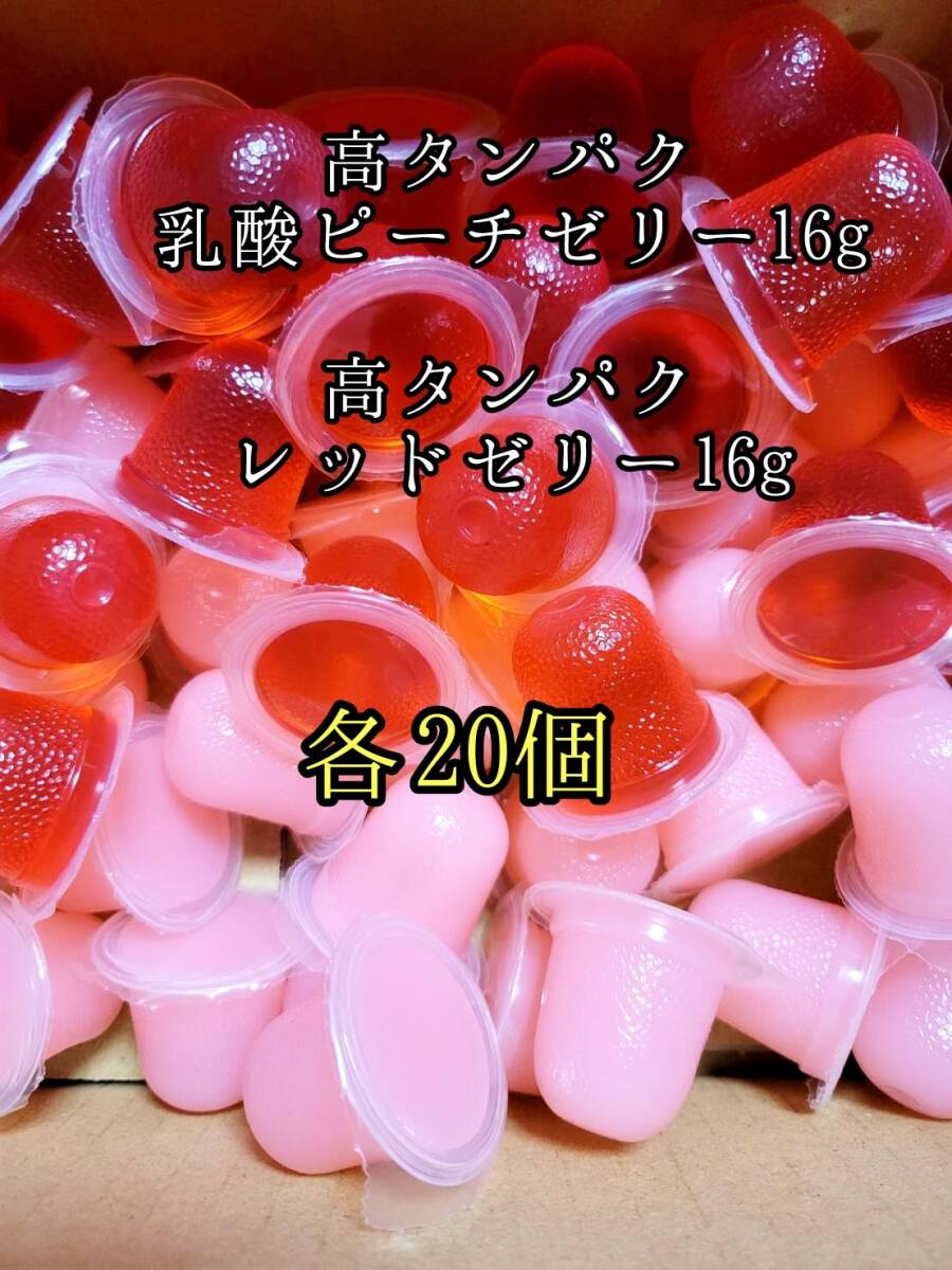 高タンパク ピーチゼリー16g 高タンパクイレッドゼリー16g 各20個 クワガタ カブトムシ オオクワガタ フクロモモンガ クワカブ ー拍卖