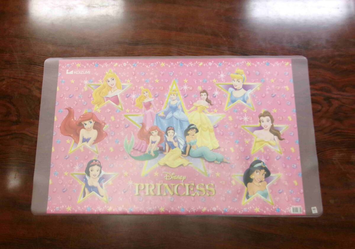 デスクマット コイズミ 85.5×50cm 被転写 ディズニープリンセス テーブルマット キズ防止 ビニールマット透明 沖縄、諸島部は不可拍卖