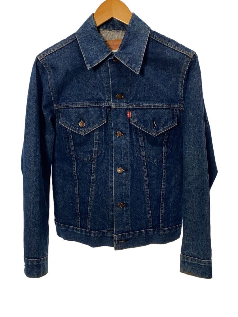 Levi’s◆ケアタグ/ボタン裏1/USA製/スモールe/70s/4th/Gジャン/34/コットン/IDG/70505-02拍卖