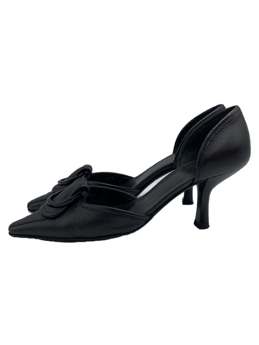 Salvatore Ferragamo◆パンプス/UK5/BLK/レザー/00306/つま先擦れ有拍卖