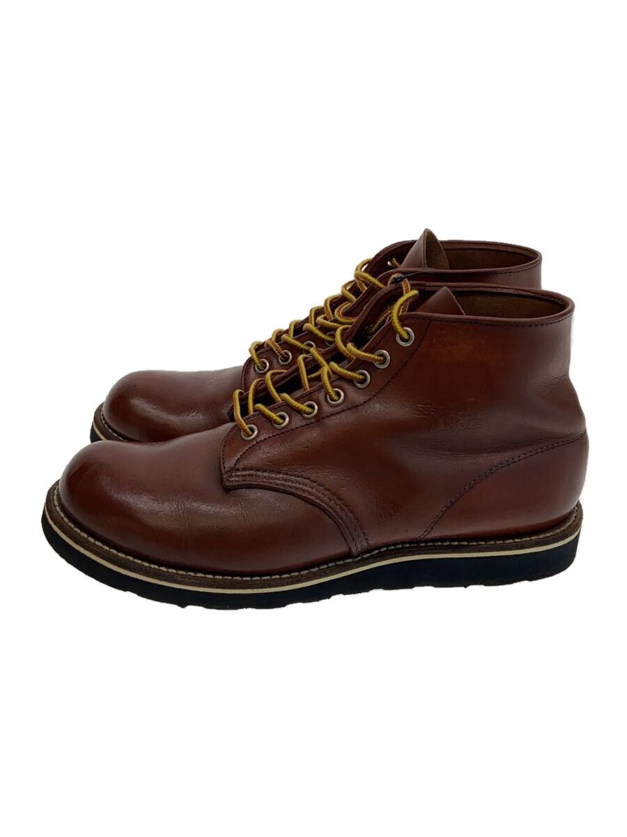 RED WING◆PLAIN TOE/プレ-ントゥブーツ/26.5cm/ブラウン/茶/9105拍卖