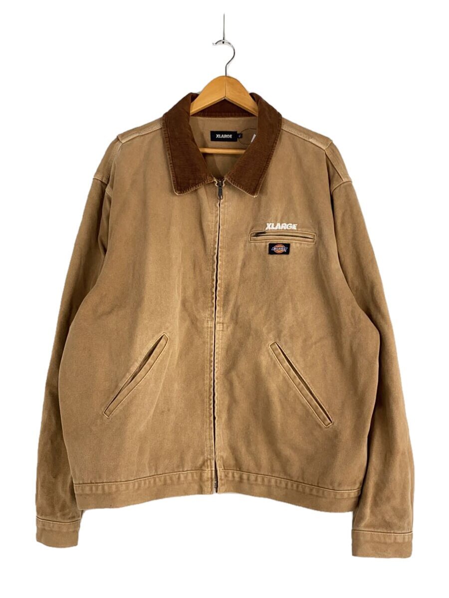 X-LARGE◆ワークジャケット/XL/コットン/ブラウン/無地/101221021009拍卖