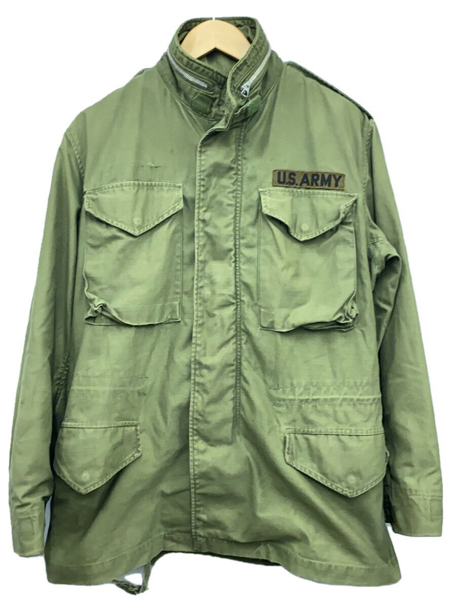 US.ARMY◆60s~70s/M-65フィールドジャケット/CONMARジップ/コットン/GRN/無地拍卖