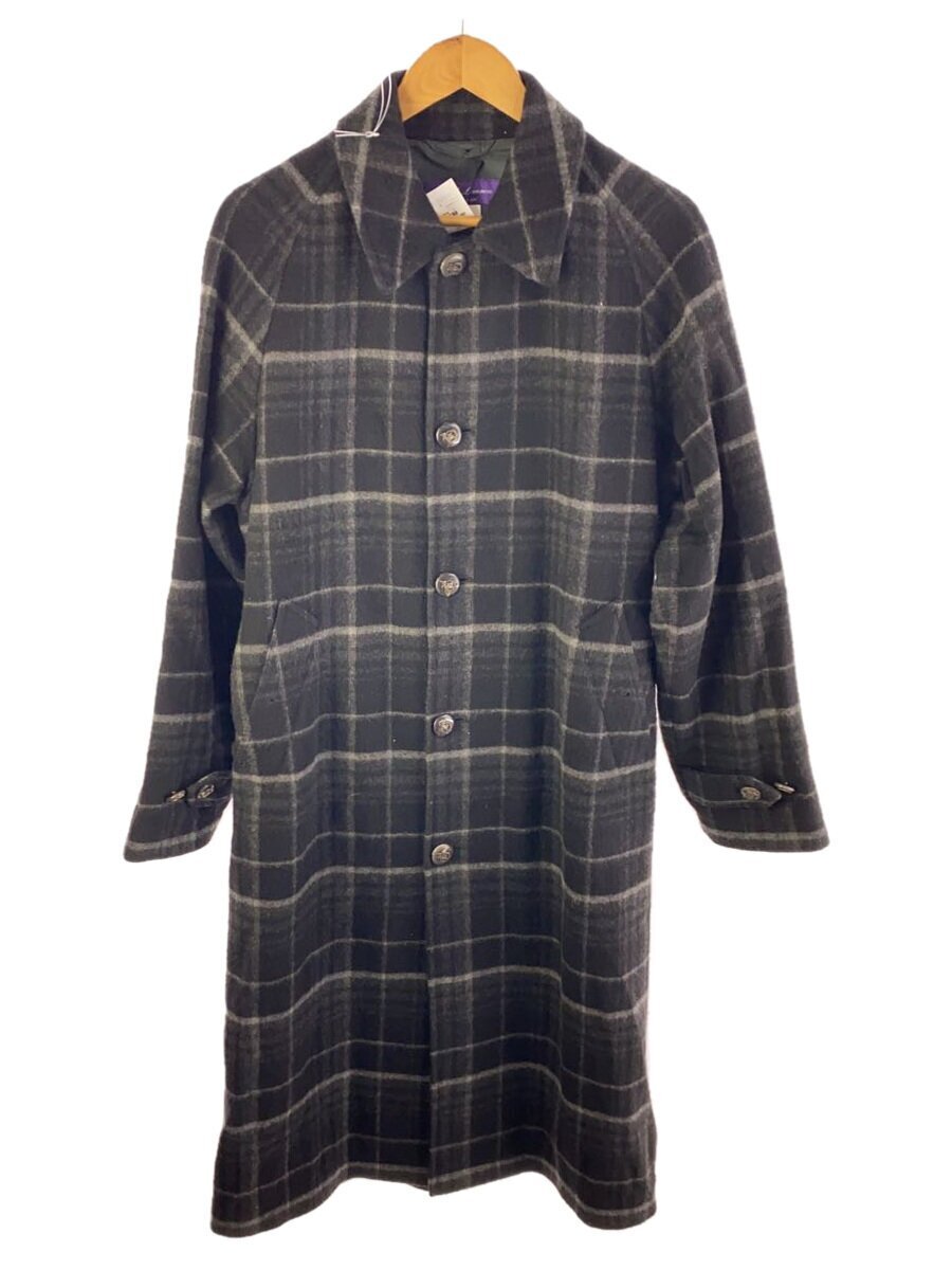 RALPH LAUREN◆ステンカラーコート/40/カシミア/BLK/チェック拍卖