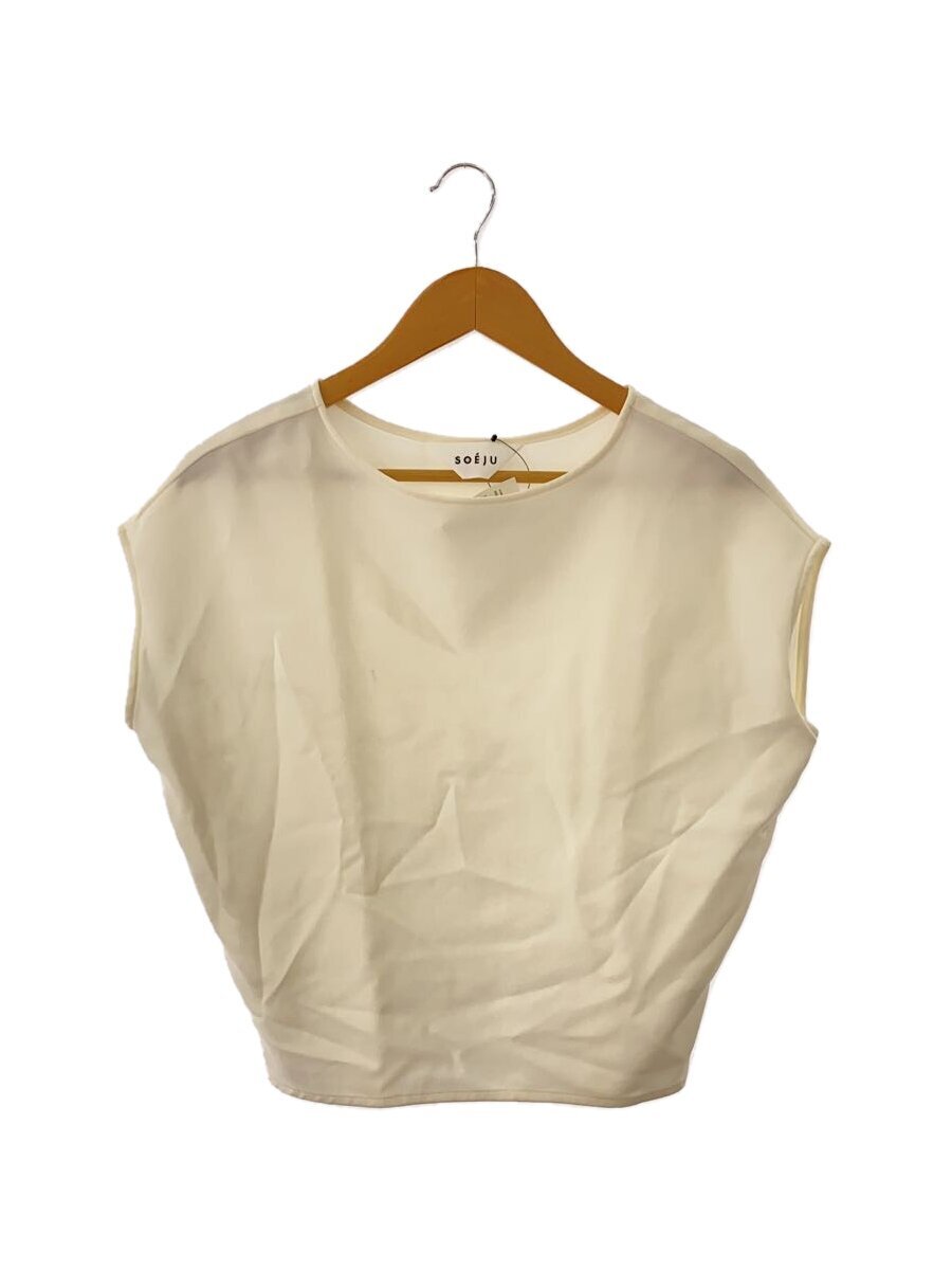 SOEJU◆ショートスリーブコクーンブラウス/XS/ポリエステル/CRM/S-00-SB-008拍卖