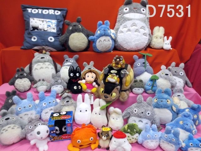 D7531L ジブリ となりのトトロ カルシファー おしら様 正吉 こだま ジジもいます 稀少ぬいぐるみコレクション大量おまとめ拍卖