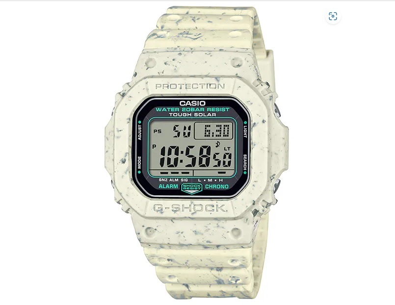 CASIO G-SHOCK TRANSFORMING WASTED SERIES G-5600BG-5JR タフソーラー 20気圧防水 ホワイト系 拍卖