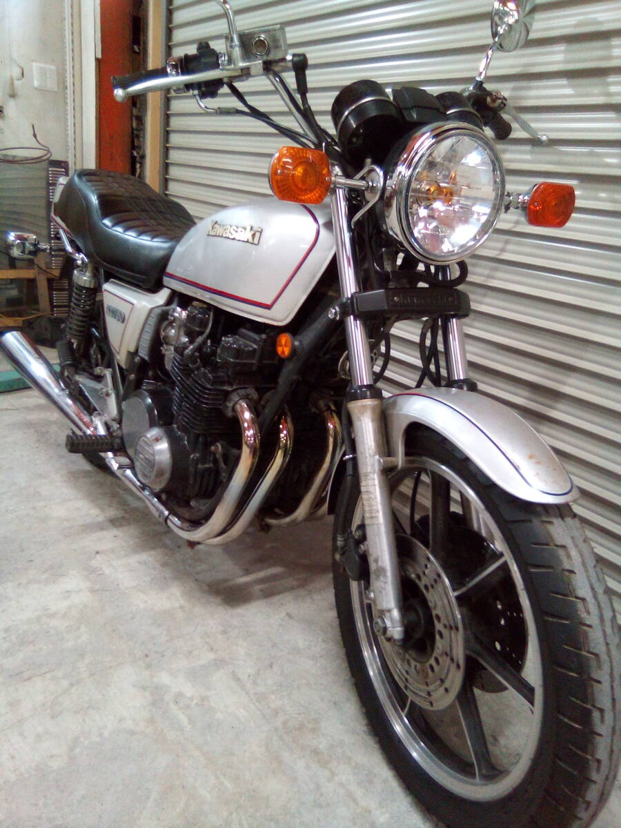 実動車 Kawasaki Z750FXⅡ オリジナルペイント 安心-代金着払い 予備検書類在り(GS400 GS750 KZ550 KZ900 CB400 CBX400)試運転歓迎(要予約)拍卖