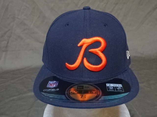USA購入【NEWERA】【59FIFITY】 NFLアメフト シカゴ ベアーズ【Chicago Bears】ロゴ刺繍入りキャップ(7 3/8)拍卖