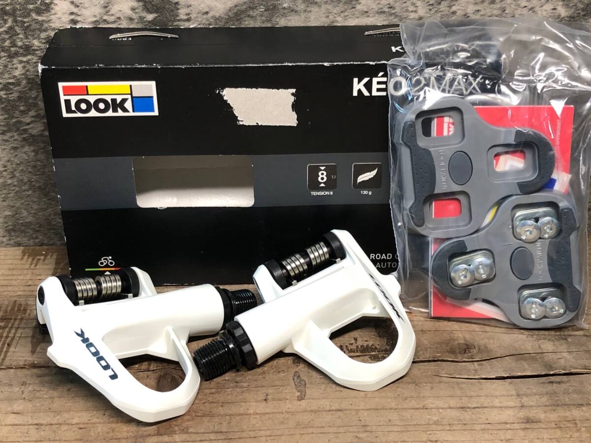 IW051 ルック LOOK KEO2 MAX ビンディングペダル 白拍卖