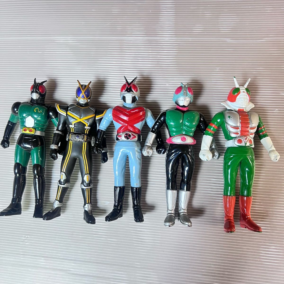 まとめ売り 仮面ライダー ソフビ 1号 ブラックRX V3 X カイザ フィギュア g7-80拍卖