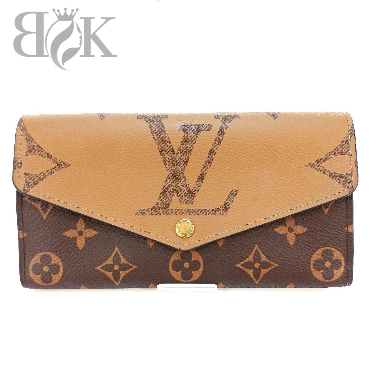 ルイヴィトン M80726 ICチップ モノグラム ジャイアント ポルトフォイユ サラ 長財布 エントルピー真贋 LOUIS VUITTON 中古 ★拍卖