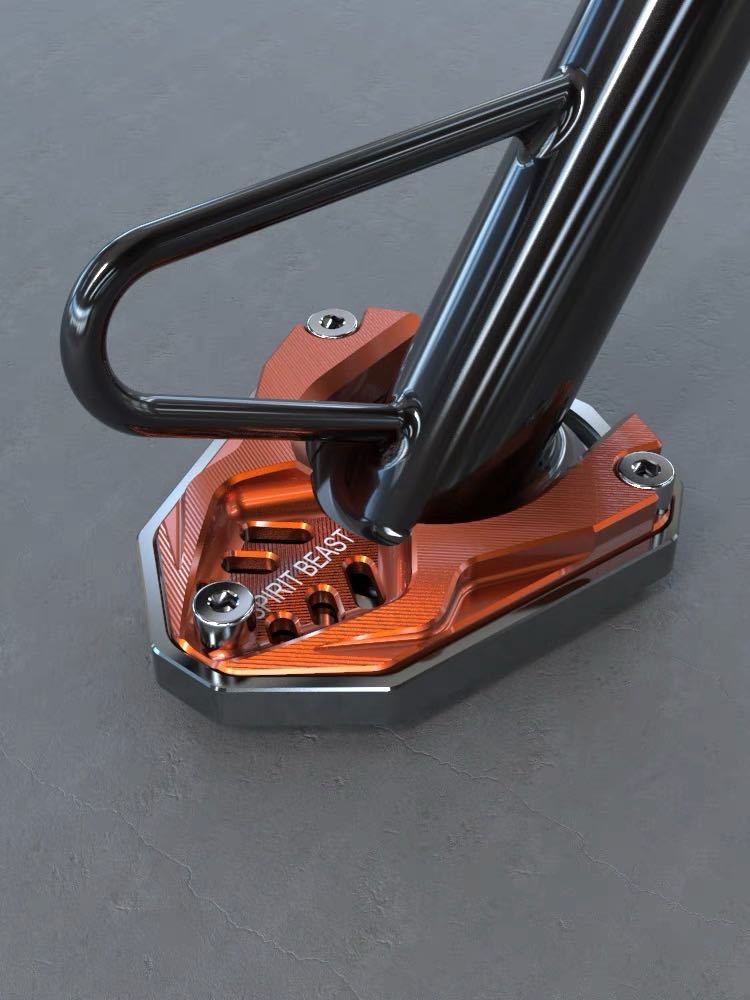 DUKE390 DUKE250 RC390用サイドスタンドプレート オレンジ拍卖