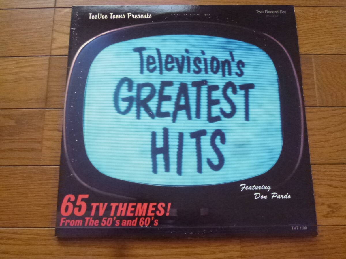 LP VARIOUS ARTISTS / TELEVISION'S GREATEST HITS / 65 TV THEME 2枚組拍卖
