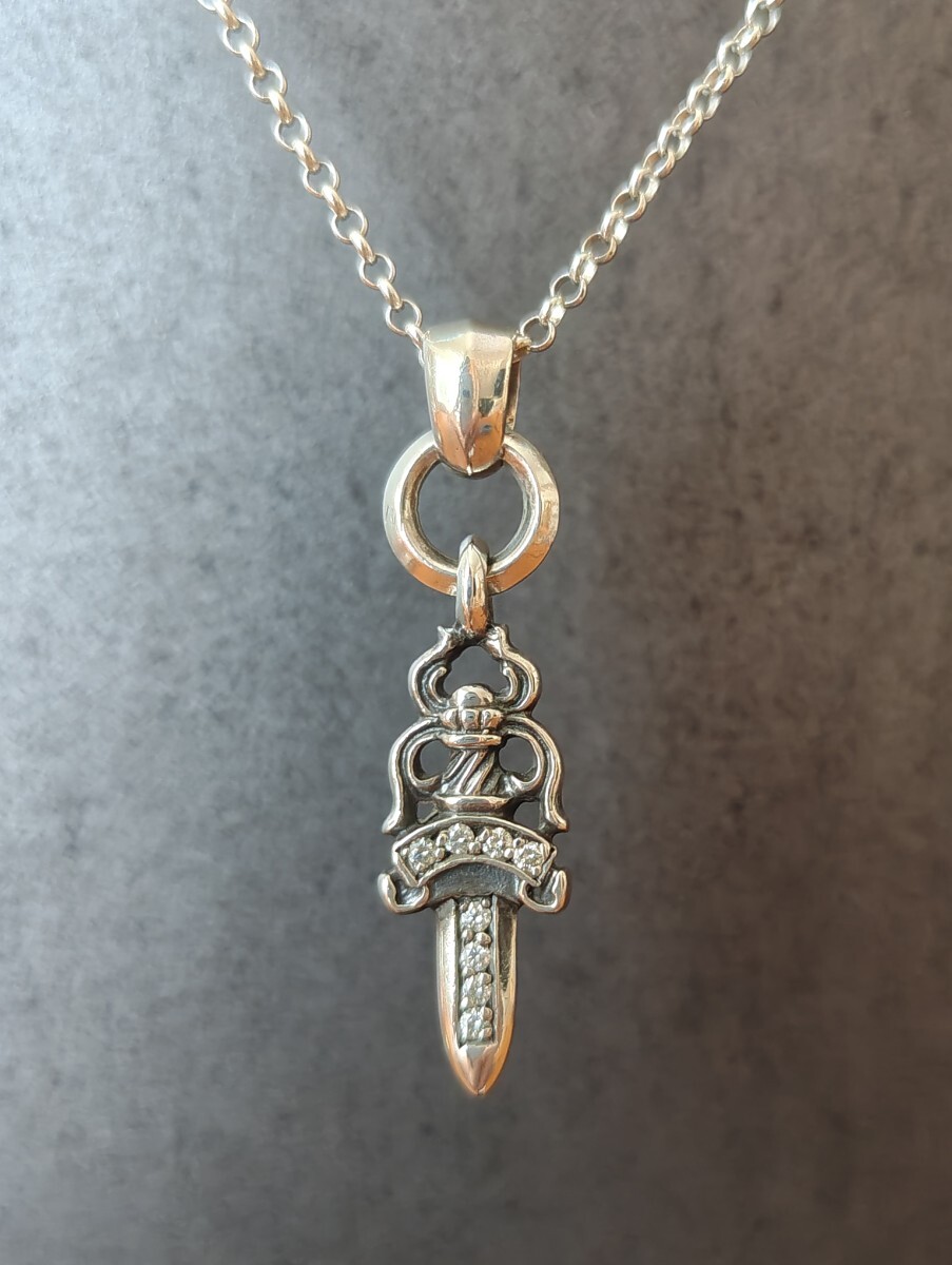 #5 ダガーチャーム 純正ダイヤ インボイス付属 クロムハーツ拍卖