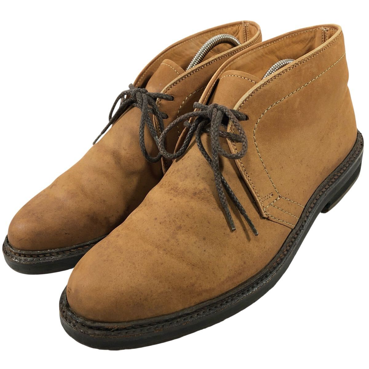 【オールデン】本物 Alden 靴 26cm 茶 ハイカットシューズ チャッカブーツ BEAMS ビームス 1299 ヌバックレザー 男性用 メンズ USA製 8 B/D拍卖