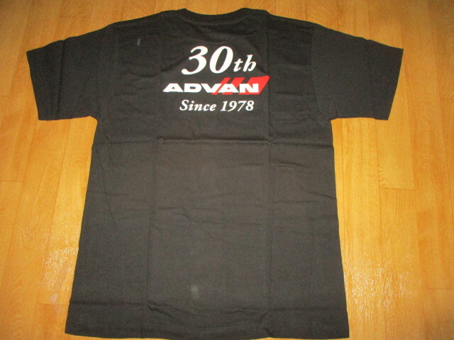ヨコハマタイヤ・アドバン デカロゴ 30TH Tシャツ 未使用 サイズL ネオバ・スーパーGT・旧車・スーパーGT拍卖