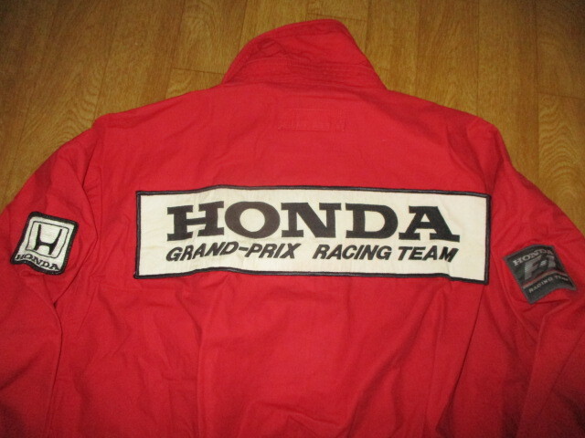 ホンダ・F1・コレクション・GRAND PRIX オフィシャル デカワッペン・デカロゴ 当時物 サイズM(L相当) 中古 ジャケット・無限拍卖