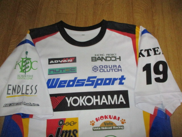 ウェッズスポーツ・スーパーGT・アドバン・坂東レーシング・コラボ チームドライTシャツ 新同美中古デッドストック サイズL ジャケット拍卖