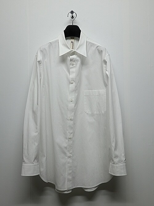 SALE30%OFF/Ground Y・グラウンドワイ/40/- COTTON BROAD STANDARD BIG SHIRT/WHITE・3拍卖