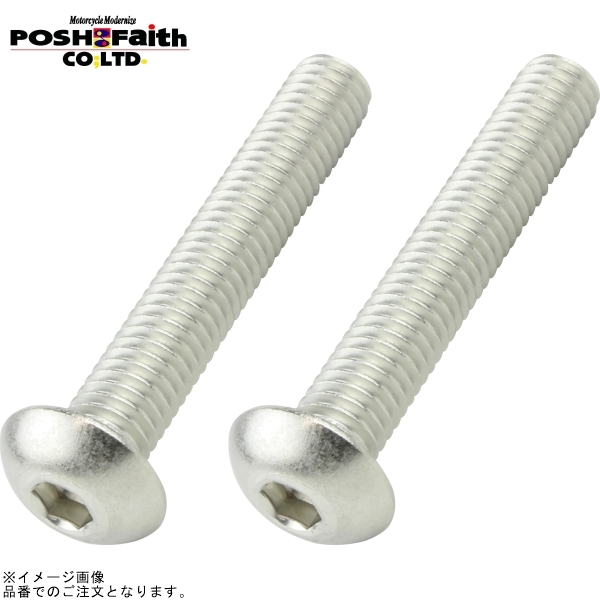 POSH ポッシュ 920530-B2 ボタンキャップボルトステンレス(2本入)M5X30mm(P-0.8)拍卖