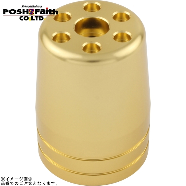 POSH ポッシュ 031679-CG-10 ウルトラヘビーバーエンド 補修用アウターカバーのみ M6タイプ 1個 シャンパンゴールド拍卖