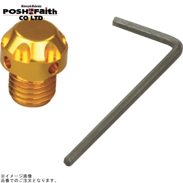 POSH ポッシュ 000808-04 NASAタイプ ミラーホールカバーキャップ M10正ネジ ゴールド拍卖