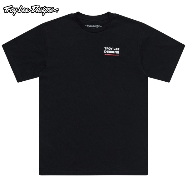 Troy Lee Designs トロイリーデザインズ TDA047 FACTORY SHORT SLEEVE TEE カラー:BLACK サイズ:L拍卖