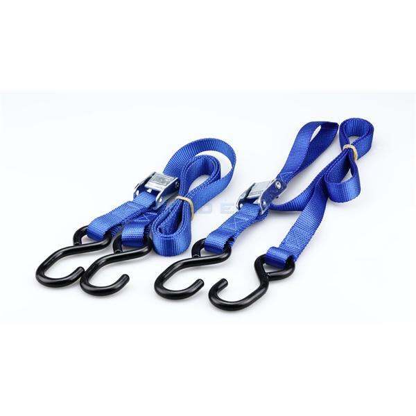 KIJIMA キジマ 303-0142 タイダウンベルト カムバックル式 25×1800mm ブルー 2本SET拍卖