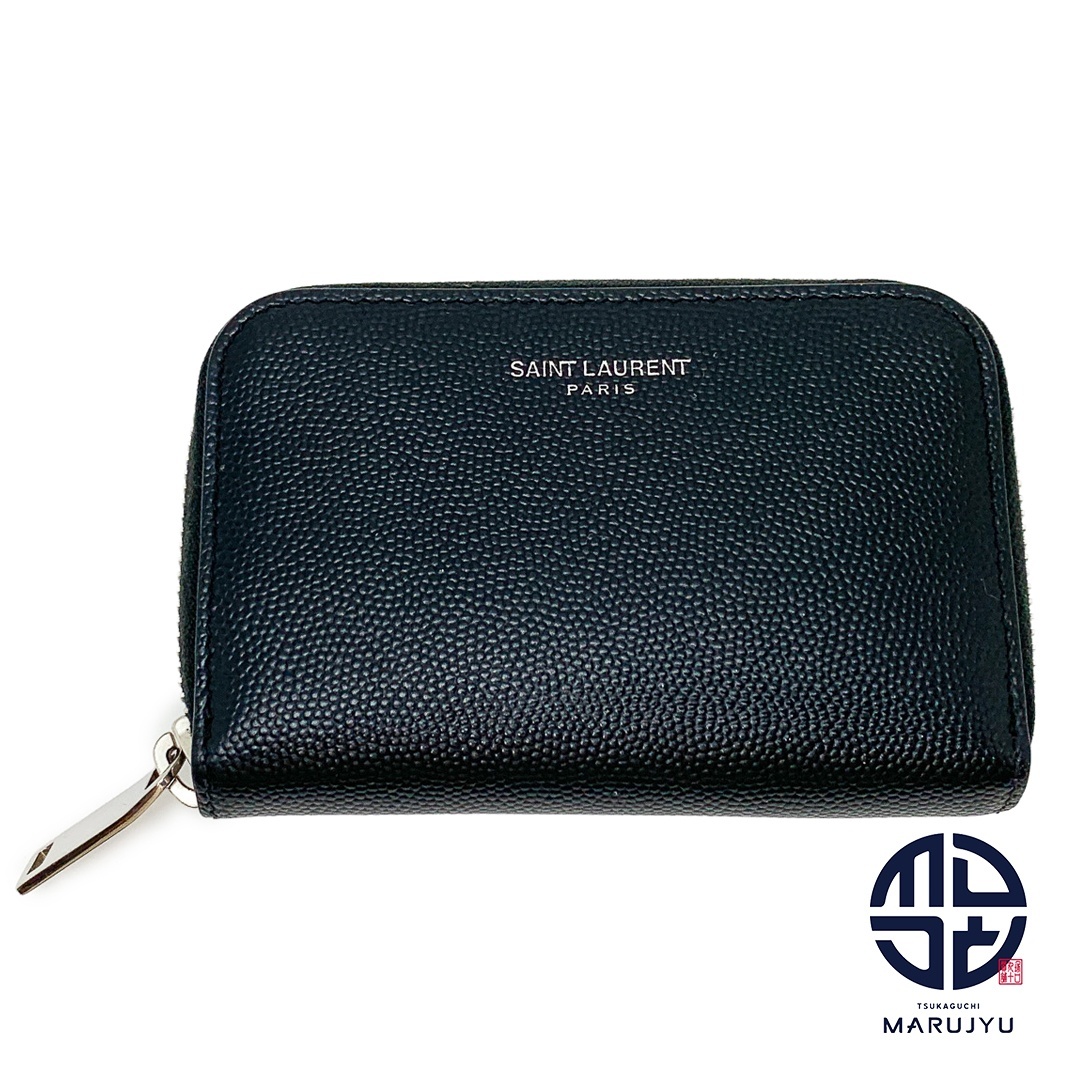 SAINT LAURENT サンローラン 黒 ブラック ジッピーコインケース コイン入れ 小銭入れ ブランド 財布 サイフ拍卖